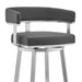 Lorin - Stainless Steel Swivel Bar Stool - Simple Home Plus