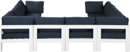Nizuc - Outdoor Patio 8 Piece Modular Sectional With White Frame - Simple Home Plus