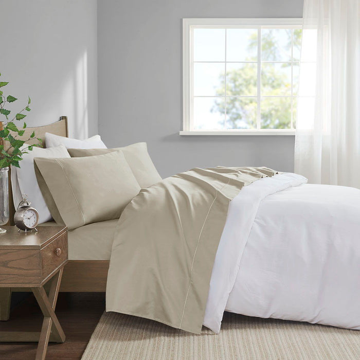 Split King 600 Thread Count Sheet Set - Sand - Simple Home Plus