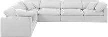 Indulge - Linen 6 Piece Modular Corner Sectional - White - Simple Home Plus