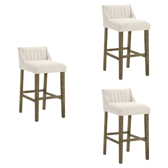 Fauna - Modern Transitional Wood Bar Height Kitchen Bar Stool - Simple Home Plus