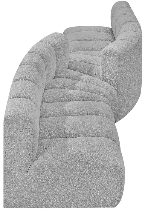 Arc - Boucle Fabric 4 Piece Sofa - Simple Home Plus