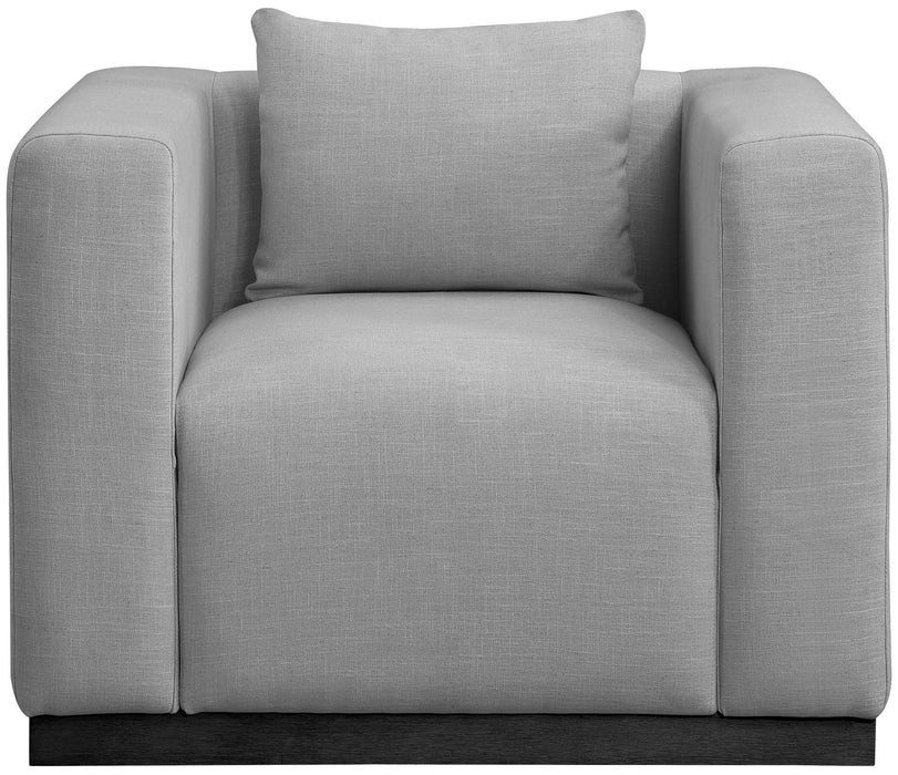Alfie - Linen Textured Fabic Chair - Simple Home Plus