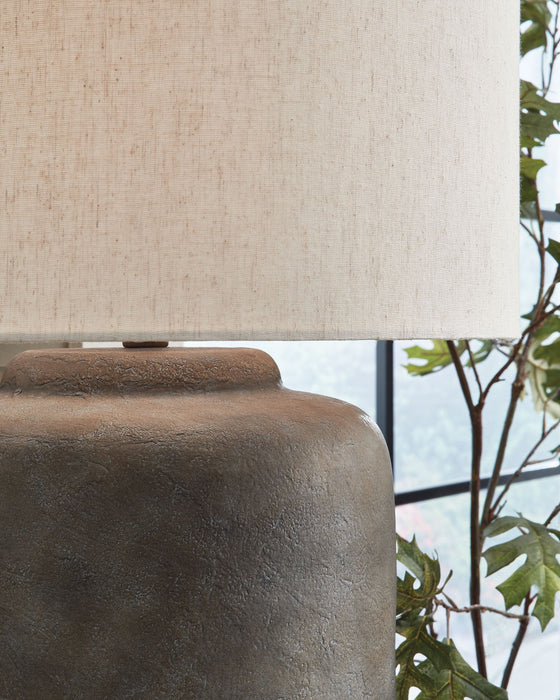 Zandophen - Metal Table Lamp - Antique Gray - Simple Home Plus
