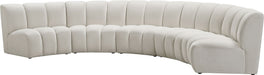 Infinity - 5 Piece Velvet Modular Sectional - Simple Home Plus