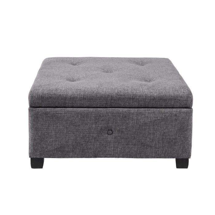 Aspen - Ottoman - Charcoal - Simple Home Plus