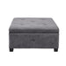 Aspen - Ottoman - Charcoal - Simple Home Plus