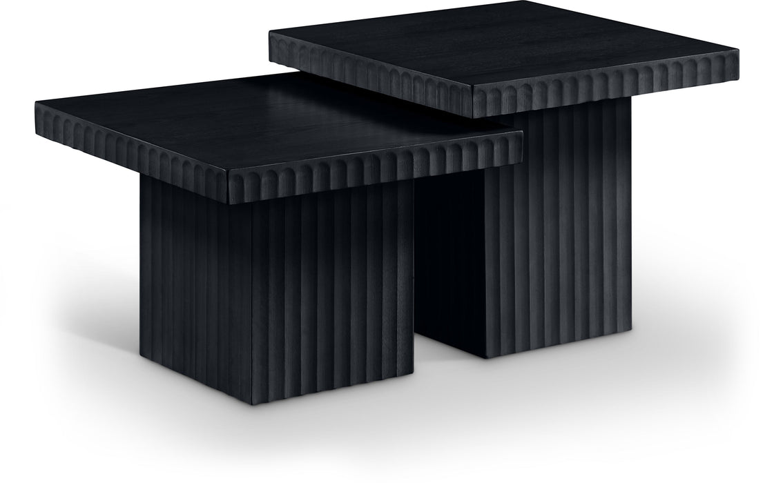 Spencer - 18" Oak Veneer 2 Piece Coffee Table - Simple Home Plus