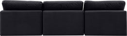 Comfy - Velvet Modular Armless Sofa 3 Seats - Simple Home Plus