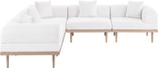 Laguna - 5 Piece 106.5" Upholstered Outdoor Patio Modular Sectional - Simple Home Plus