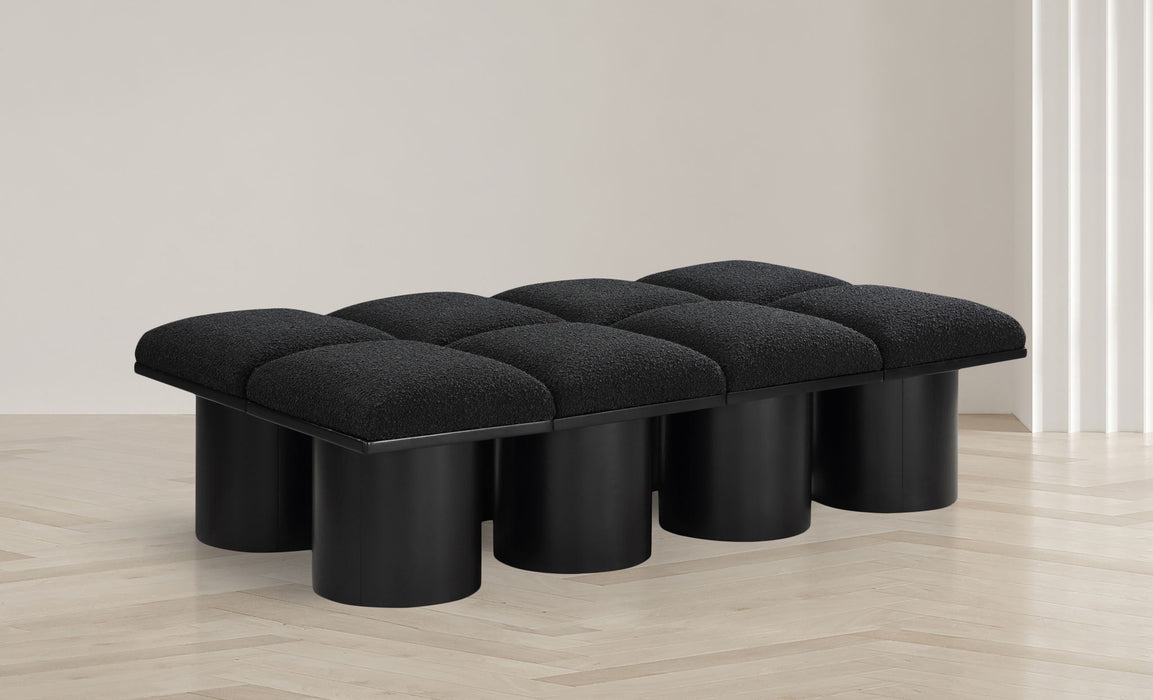 Pavilion - 8 Piece Modular Bench With Black Base - Simple Home Plus