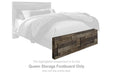 Derekson - Queen Storage Footboard - Multi Gray - Simple Home Plus