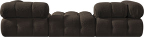 Ames - 3 Piece Boucle Modular Sofa With 1 Backless Seat - Simple Home Plus