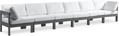Nizuc - Outdoor Patio 6 Seat Modular Sofa With Gray Frame - Simple Home Plus