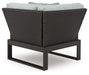 Beachloft - Corner With Cushion - Black / Gray - Simple Home Plus