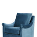 Deanna - Upholstered Swivel Accent Chair - Blue - Simple Home Plus