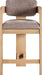 Sacha - Linen Stool With Natural Base - Simple Home Plus