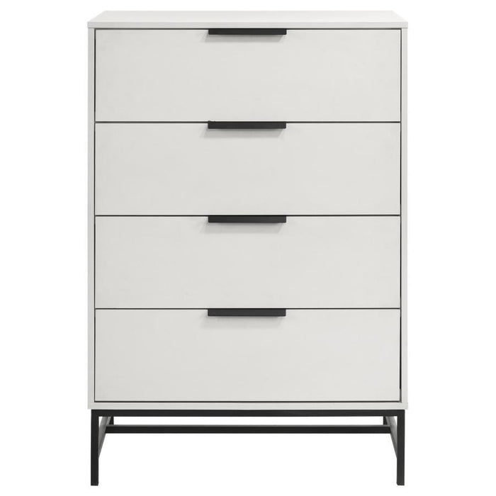 Sonora - 4-Drawer Bedroom Chest - White - Simple Home Plus