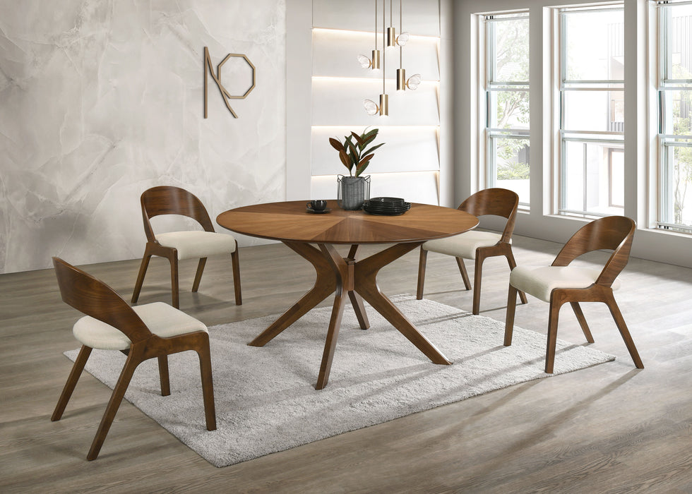 Woodson - Dining Table - Rich Walnut - Simple Home Plus
