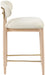 Riccio - Fabric Stool - Natural Frame - Simple Home Plus