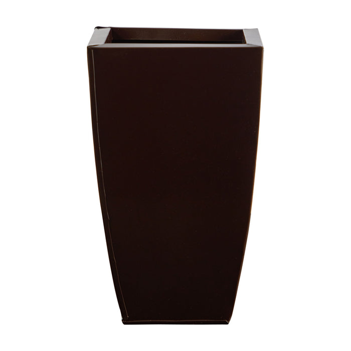 13" Tapered Square Metal Planter
