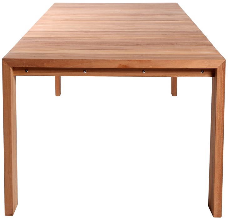 Tulum - Teak Outdoor Patio Dining Table - Natural - Simple Home Plus