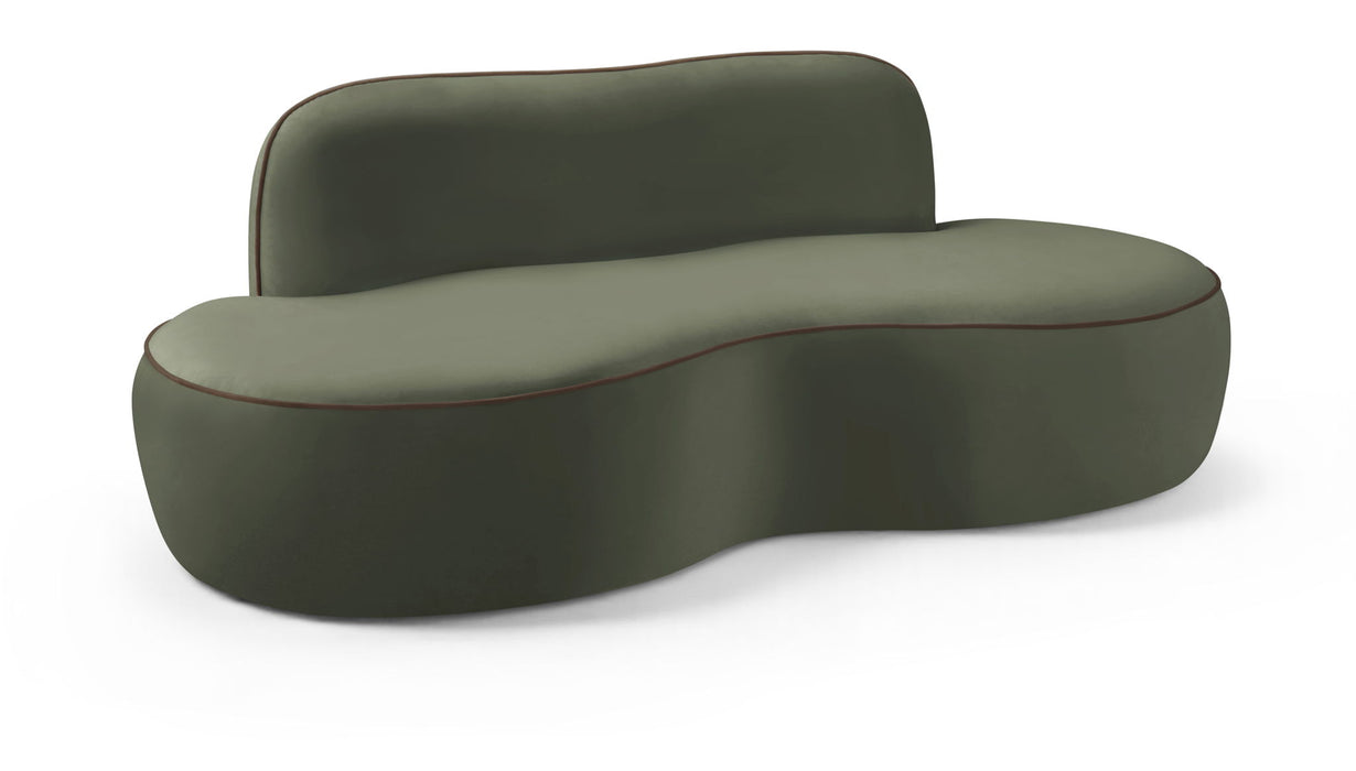 Swerve - Velvet 77" Upholstered Loveseat - Simple Home Plus
