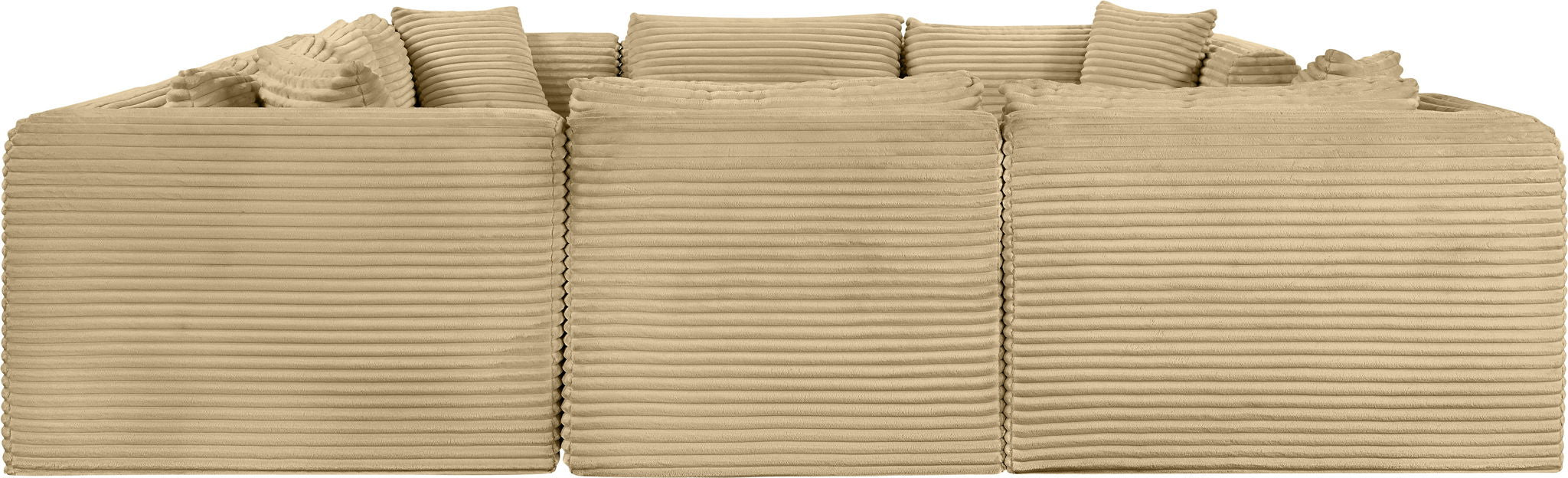 Shaggy - 8 Piece Modular U-Shaped Sectional - Simple Home Plus