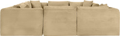 Shaggy - 8 Piece Modular U-Shaped Sectional - Simple Home Plus