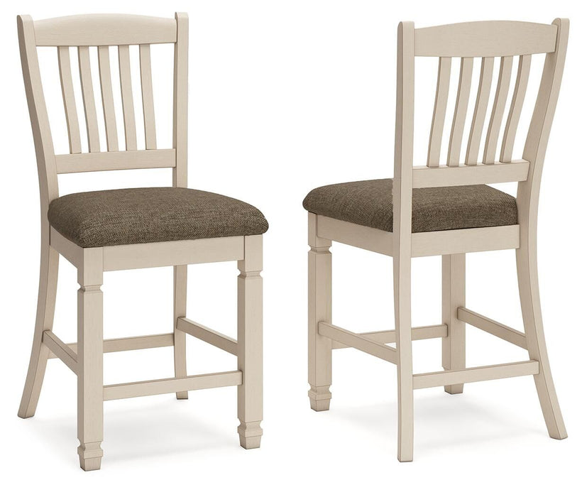 Bolanburg - Upholstered Barstool (Set of 2) - Beige - Simple Home Plus