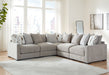 Aslan Court - Sectional With Ottoman Set - Simple Home Plus