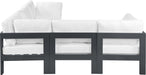 Nizuc - Outdoor Patio 5 Piece Modular Sectional With Gray Frame - Simple Home Plus