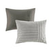 Essence - King 9 Piece Clip Comforter Set - Gray - Simple Home Plus