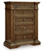 Frantanna - Five Drawer Chest - Brown - Simple Home Plus