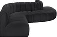Arc - Faux Leather 7 Piece Modular Sofa - Simple Home Plus