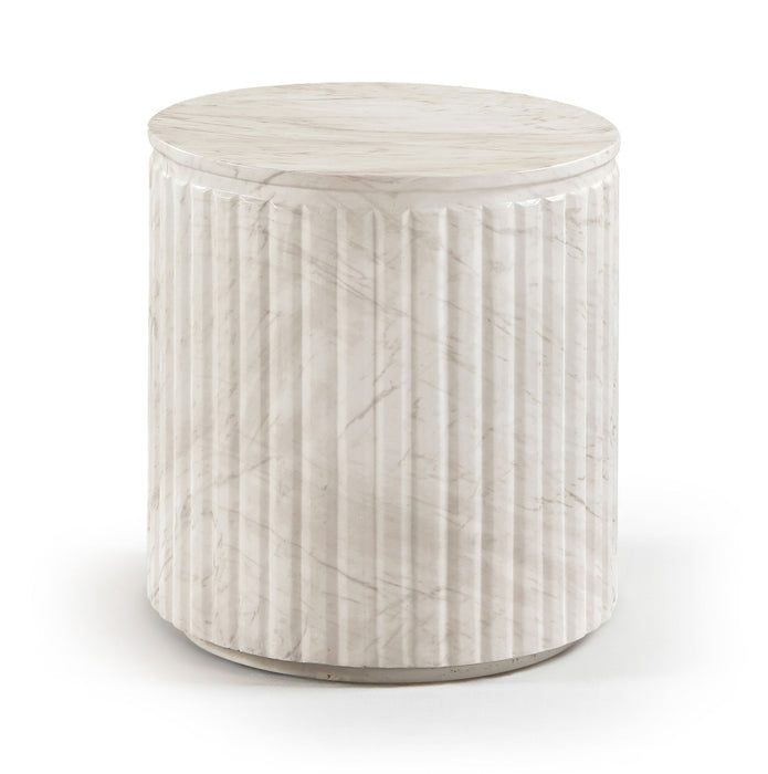 Catania - Concrete Indoor/Outdoor End Table - Simple Home Plus