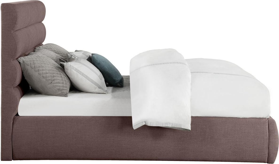 Adam - Linen Fabric Bed With 52" Headboard - Simple Home Plus