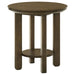Ottowa - Round Wood Table With Shelf - Simple Home Plus