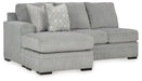 Casselbury - Laf Sofa Chaise - Cement - Simple Home Plus