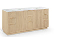 Willard - Engineered Stone And Solid Wood Bathroom Vanity - Simple Home Plus