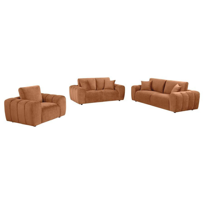Burnett - Chenille Upholstered Sofa Set - Simple Home Plus