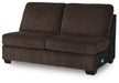 Kimlee - Armless Loveseat - Chocolate - Simple Home Plus