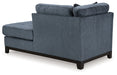 Maxon Place - Raf Corner Chaise - Navy - Simple Home Plus