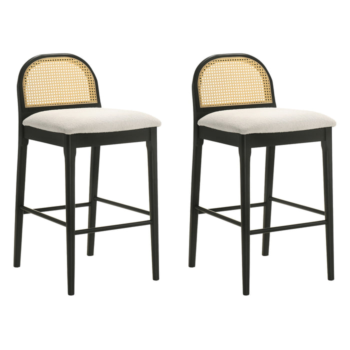 Lucio - Modern Farmhouse Wood Bar Height Kitchen Bar Stool - Simple Home Plus
