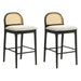 Lucio - Modern Farmhouse Wood Bar Height Kitchen Bar Stool - Simple Home Plus