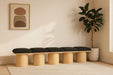 Pavilion - 5 Piece Modular Bench With Natural Base - Simple Home Plus