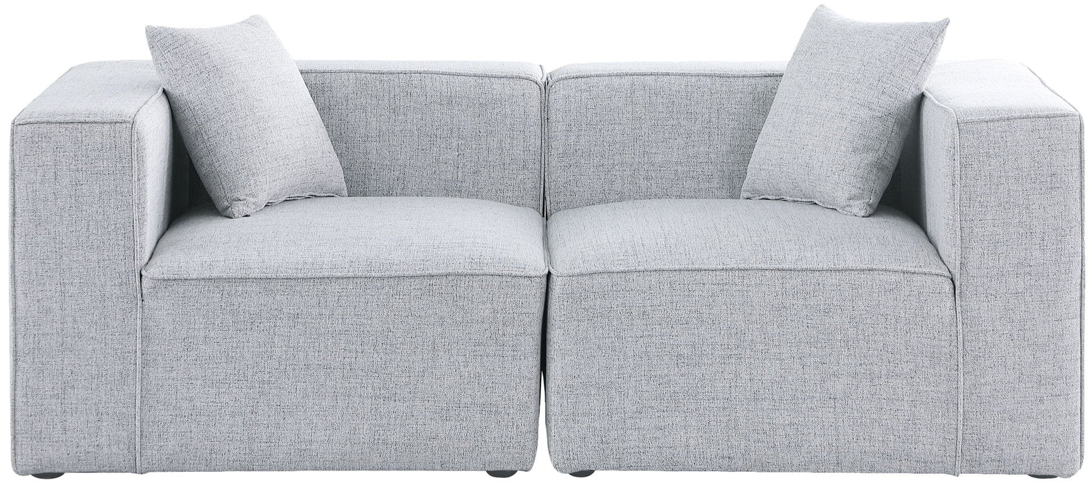 Cube - Linen Modular 2 Seat Sofa - Simple Home Plus