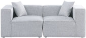 Cube - Linen Modular 2 Seat Sofa - Simple Home Plus