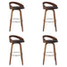 Sonia - 26" Counter Height Swivel Bar Stool - Walnut Wood - Simple Home Plus