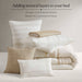 Morgan - 6 Piece King Cotton Jacquard Oversized Comforter Set - Ivory / Taupe - Simple Home Plus